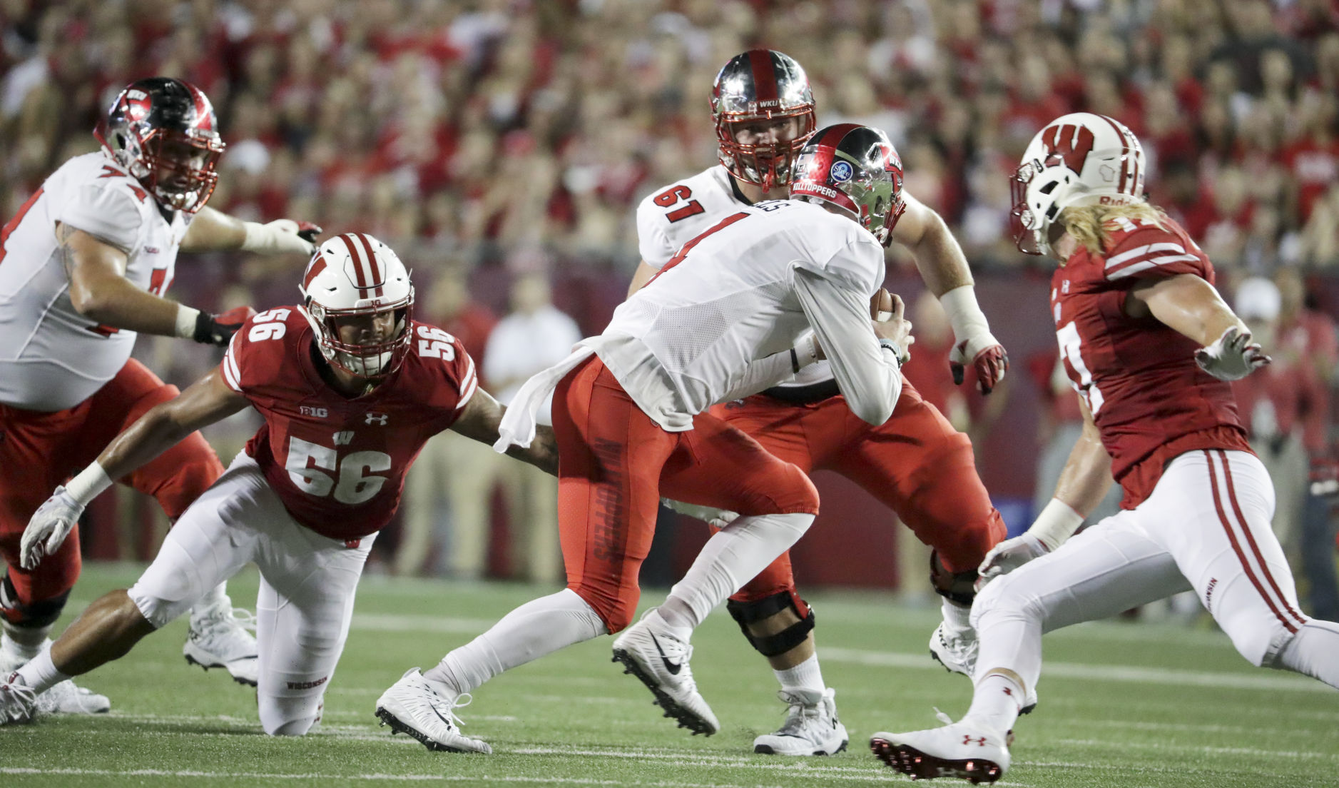 Wisconsin Badgers 34, Western Kentucky Hilltoppers 3
